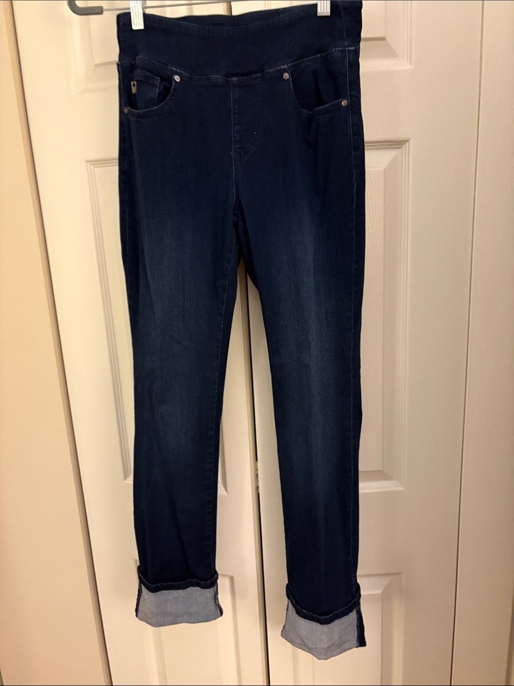 Belle by Kim Gravel Dark Blue Straight Leg Jeans